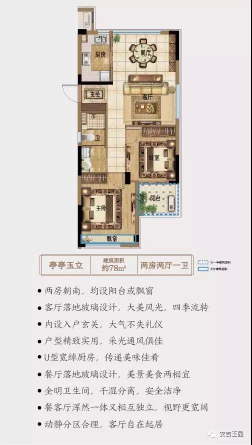 78㎡两房经典户型