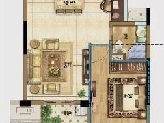 玉园经典户型：63㎡深度可变的户型