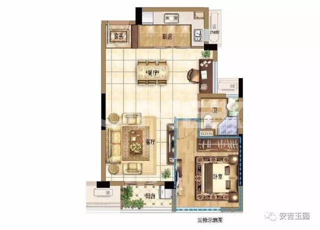 63㎡深度可变的户型