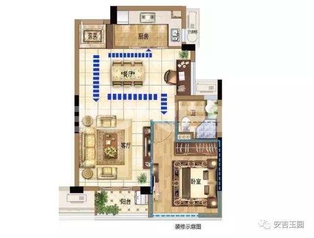 63㎡深度可变的户型