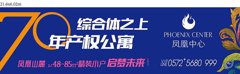 市政综合体凤凰中心户外广告