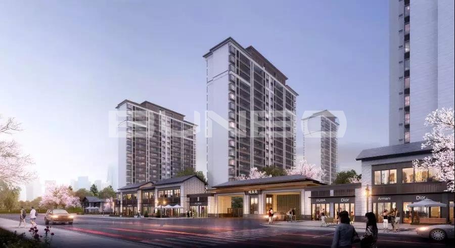 绿地·明镜湾文旅小镇效果图