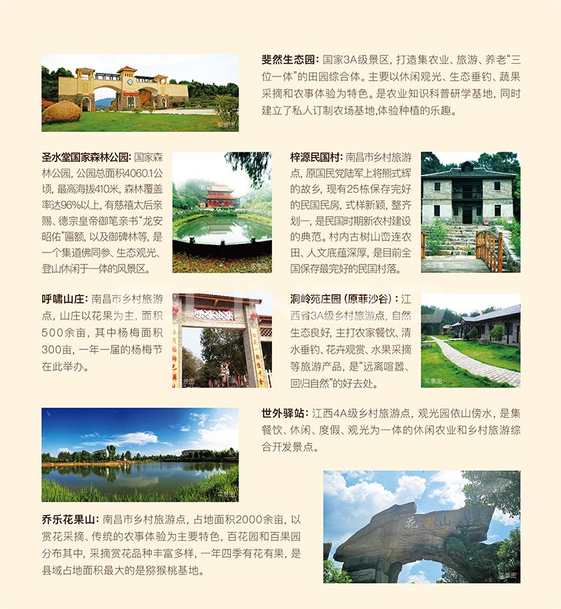 绿地安南小镇区域旅游生活地图