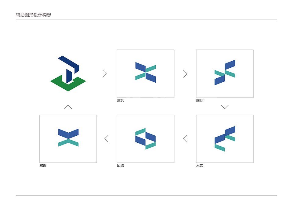 天工集团VI视觉识别设计辅助图形