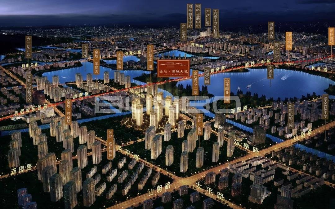 自在城区域及街区关系图