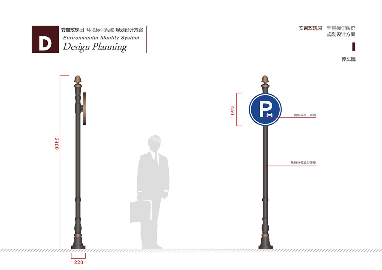 绿城别墅区导视系统设计