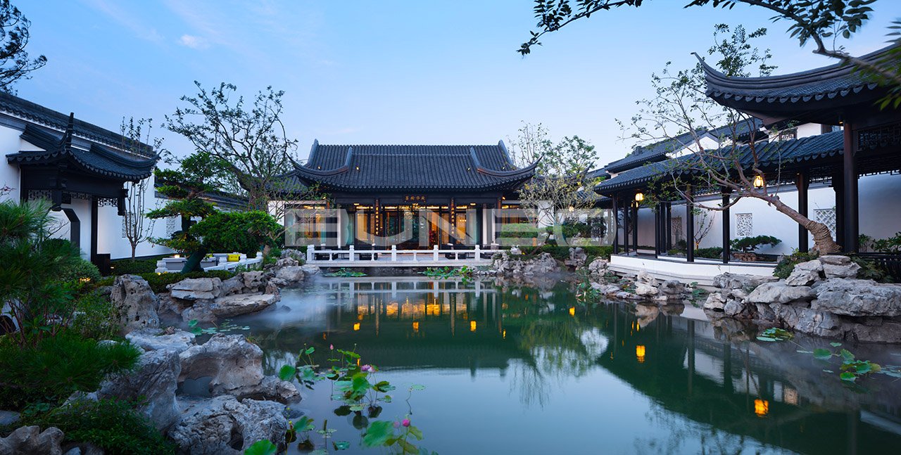 临沂绿城春江明月中式合院实景照片