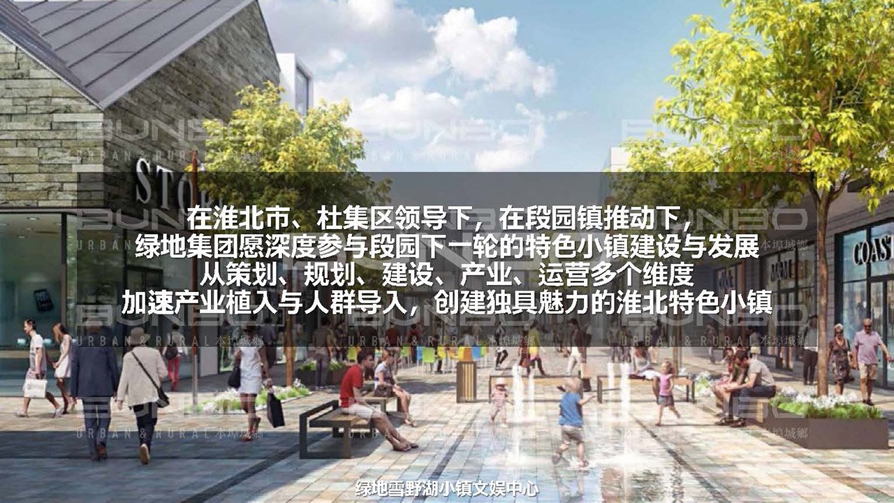 《绿地淮北段园小镇策划与概念规划》