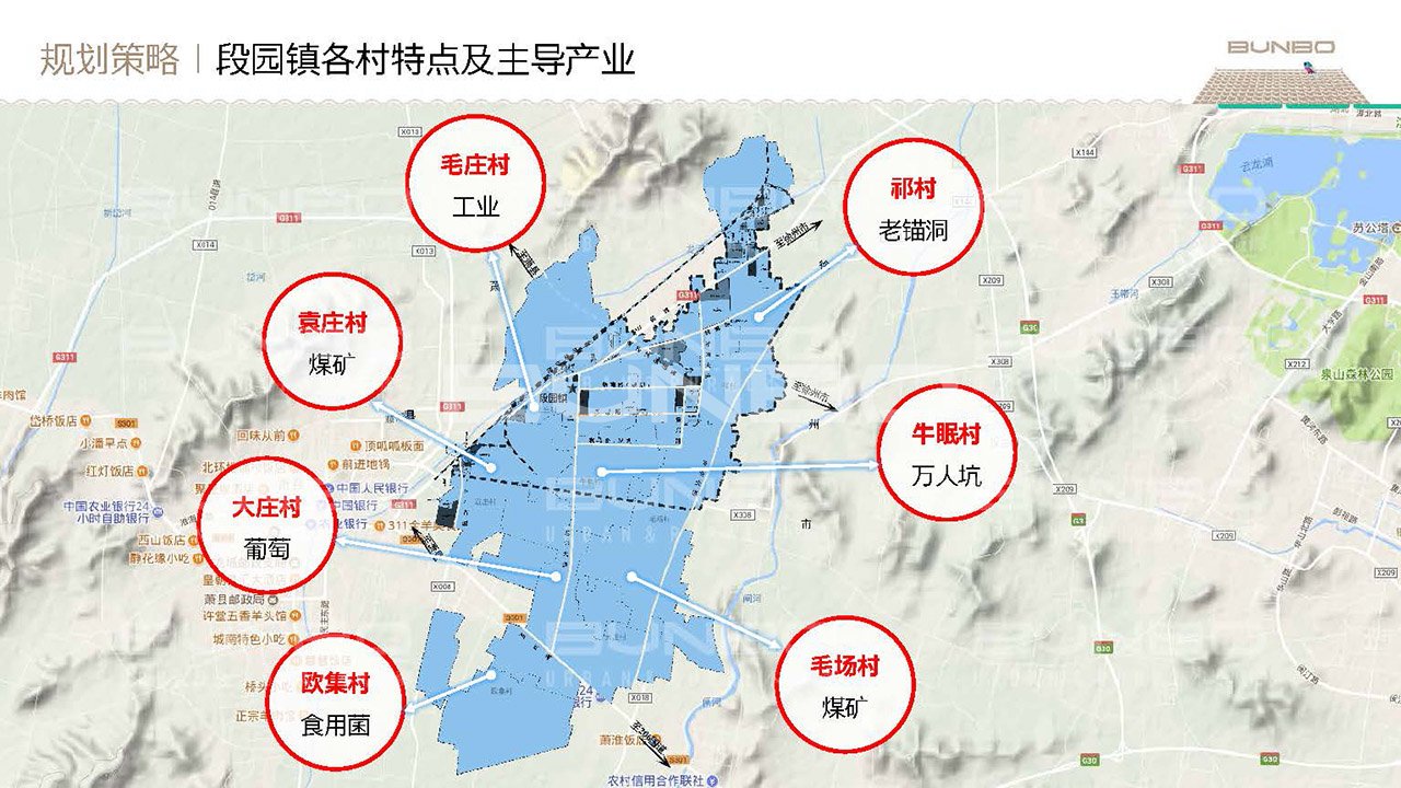 淮北段园镇全域策划与概念规划