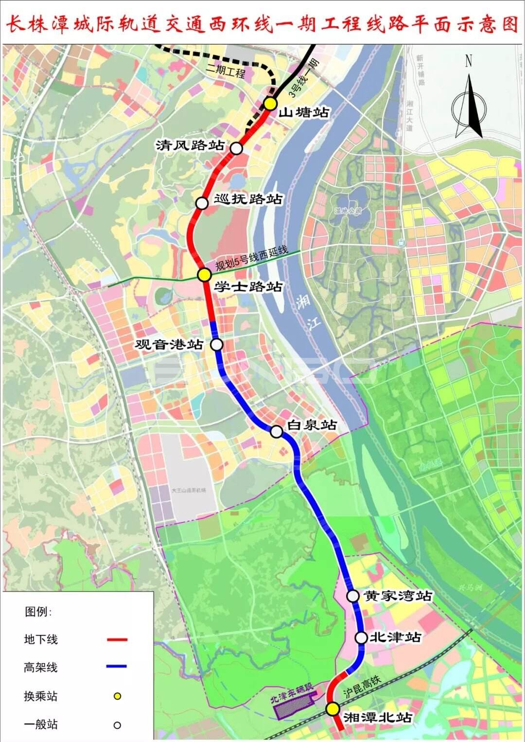 长沙地铁3号线南延至湘潭北站