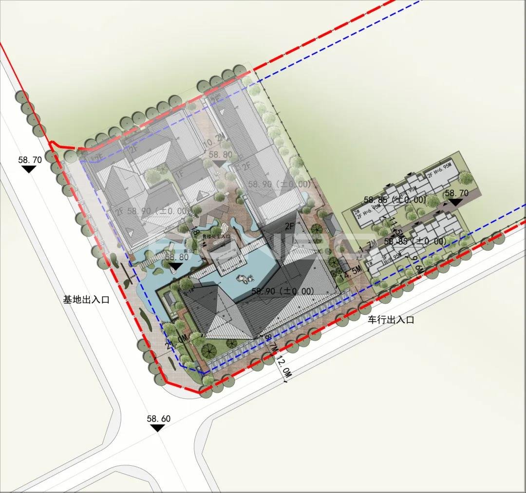 靖安绿地明镜湾明镜庭总平面