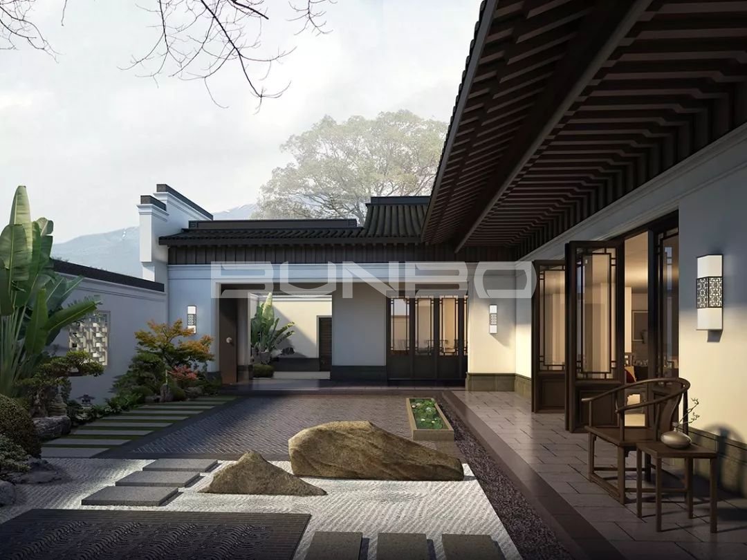 中式合院效果图