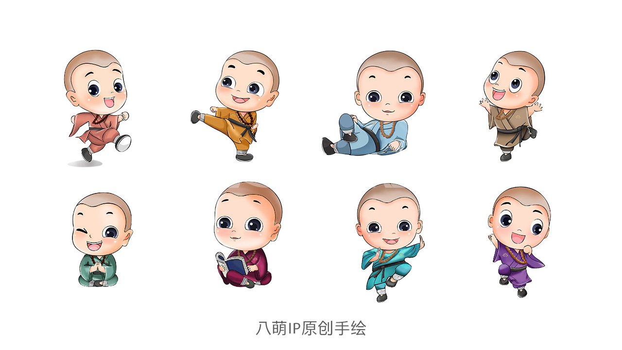 禅宗文创IP原创手绘