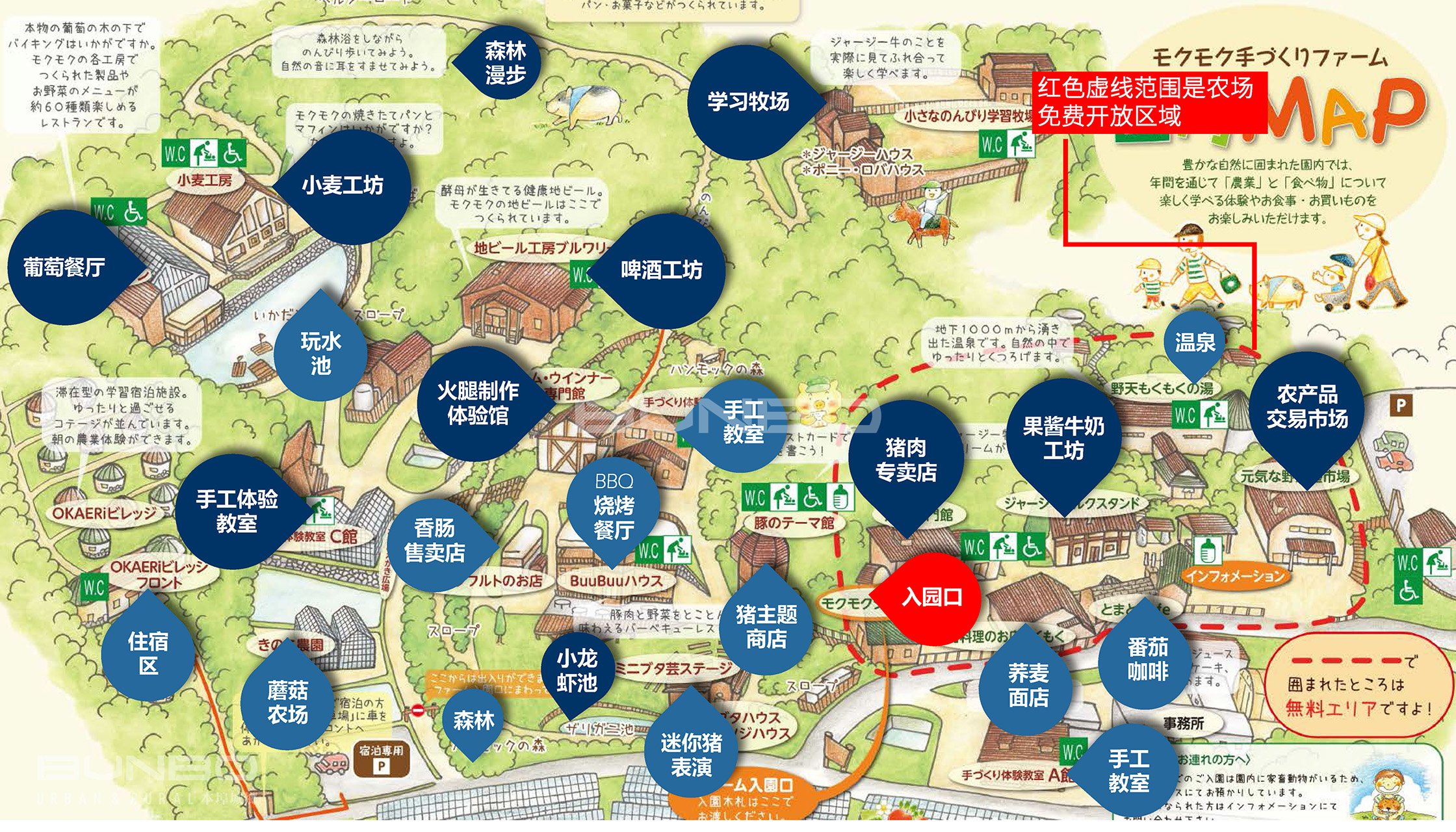 日本mokumoku农场总平面图