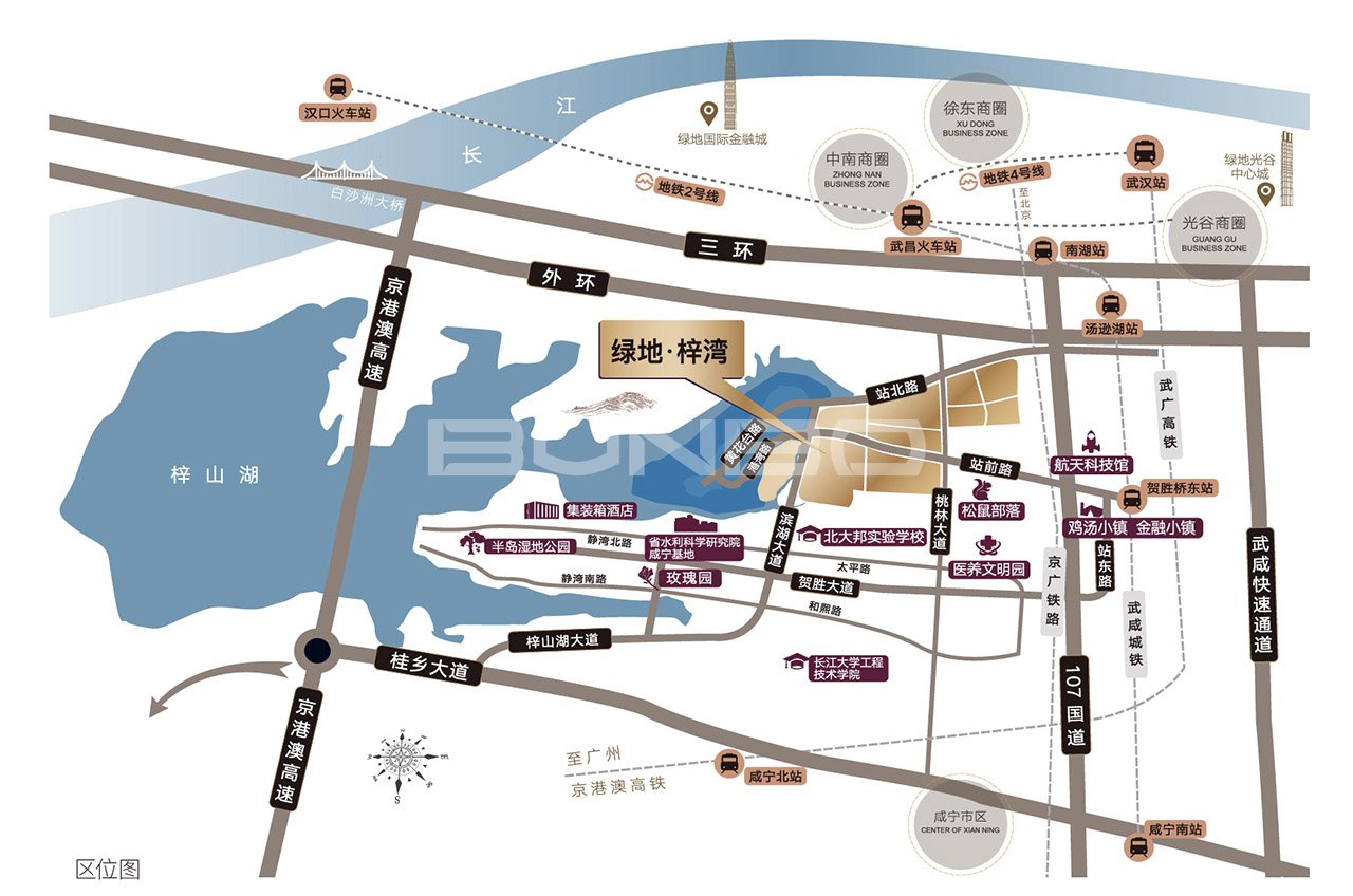 绿地梓湾小镇区位图