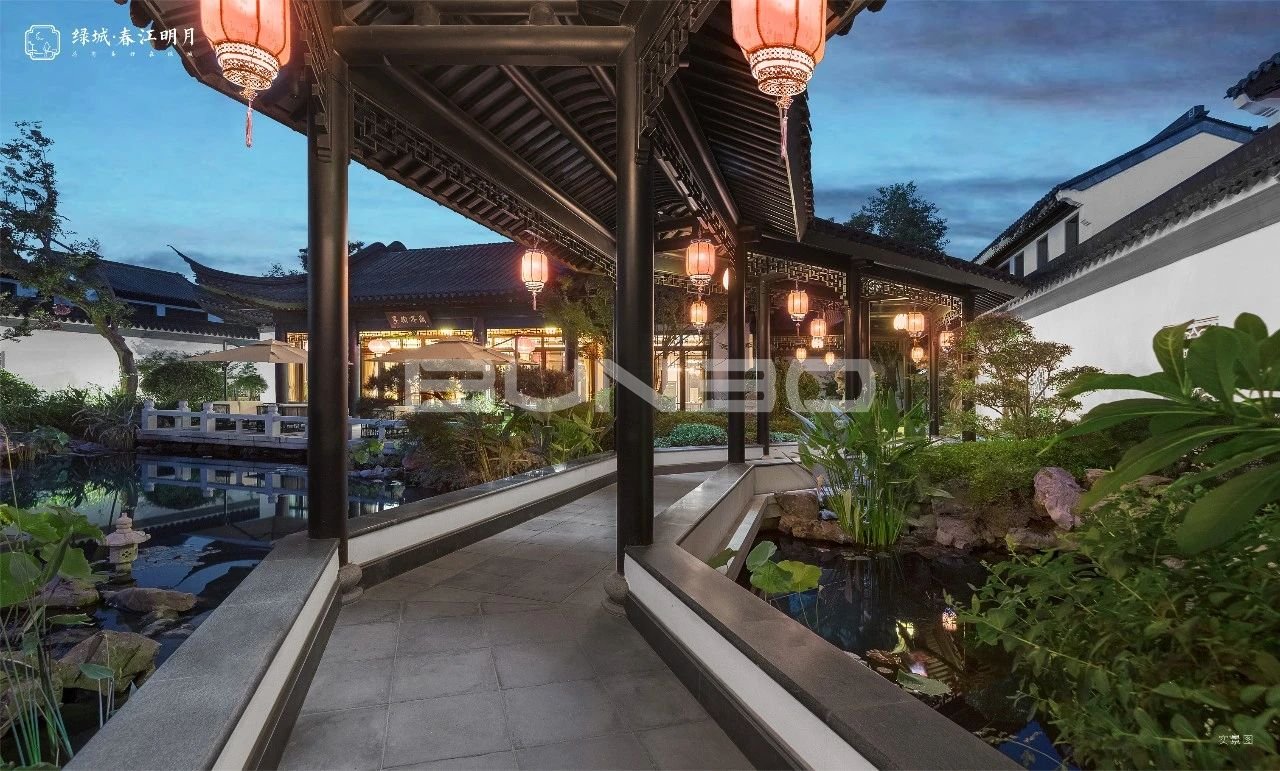 绿城中式合院实景照片