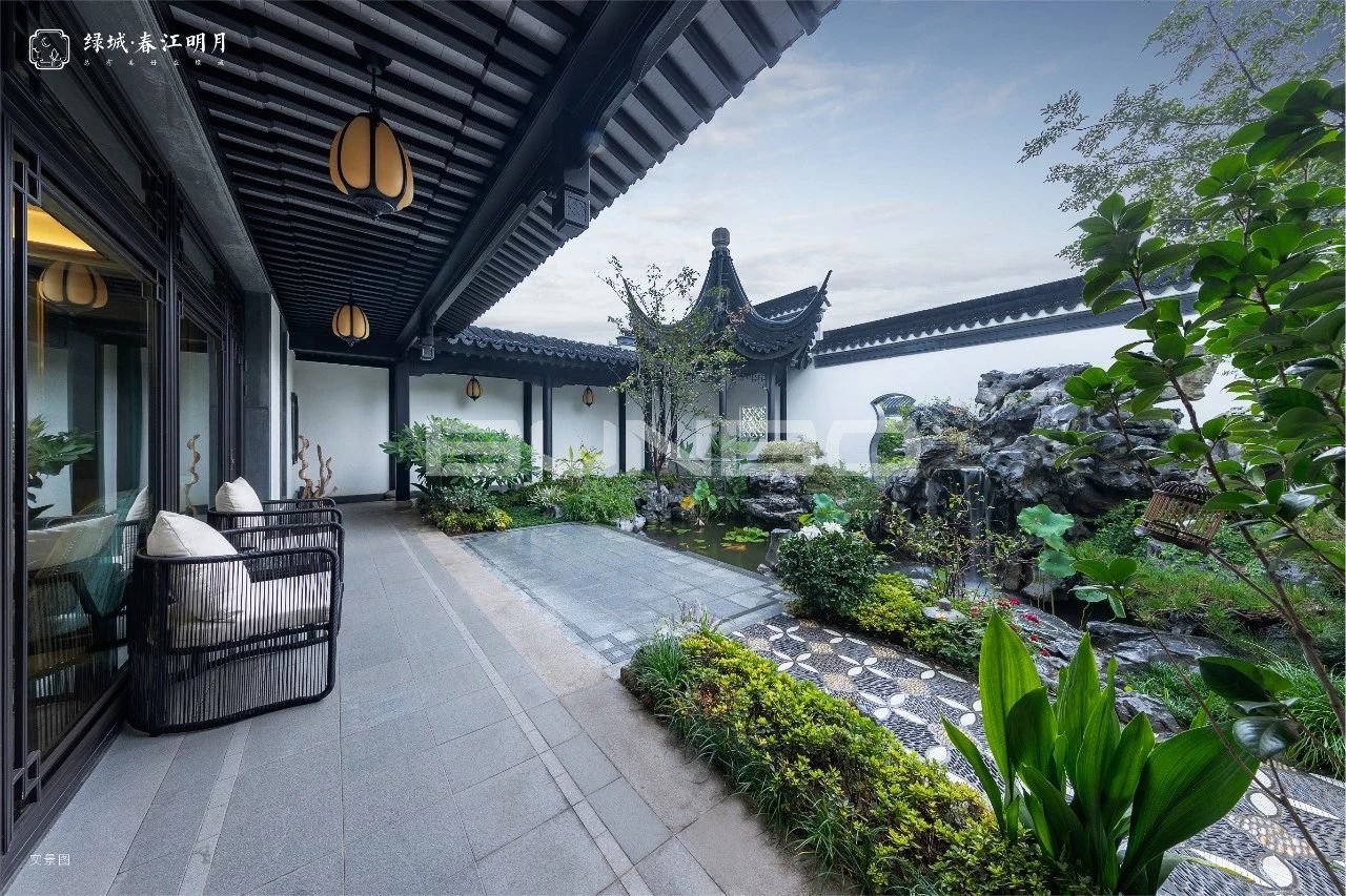 绿城中式合院实景照片