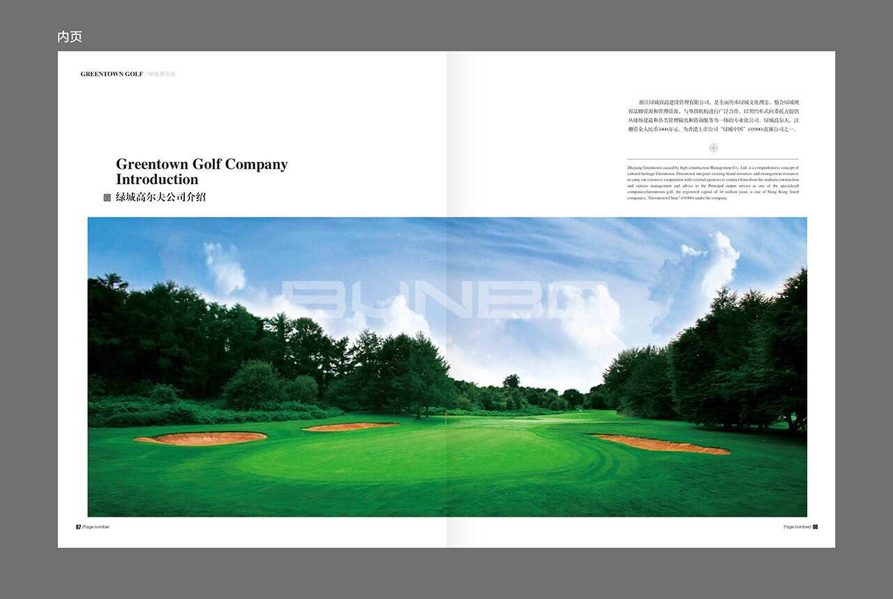 高尔夫品牌手册设计