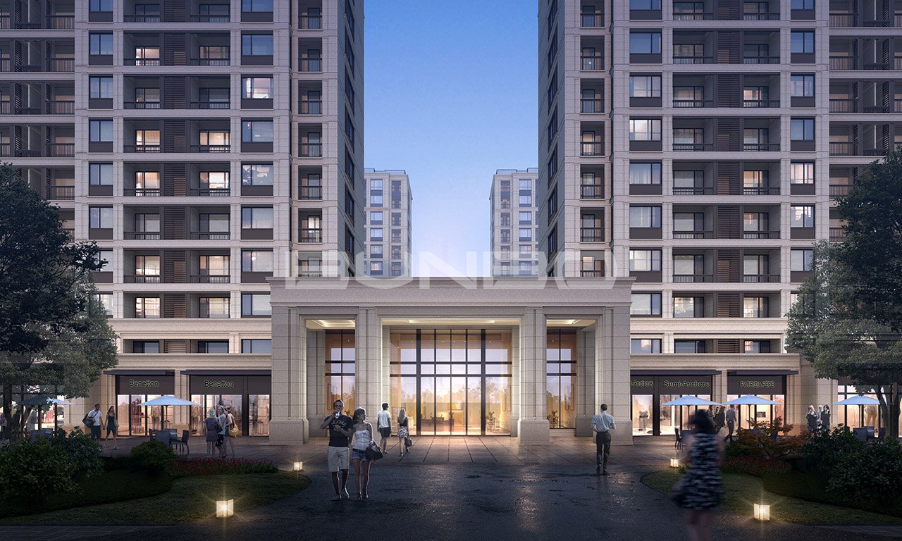 蓝城二代高层效果图