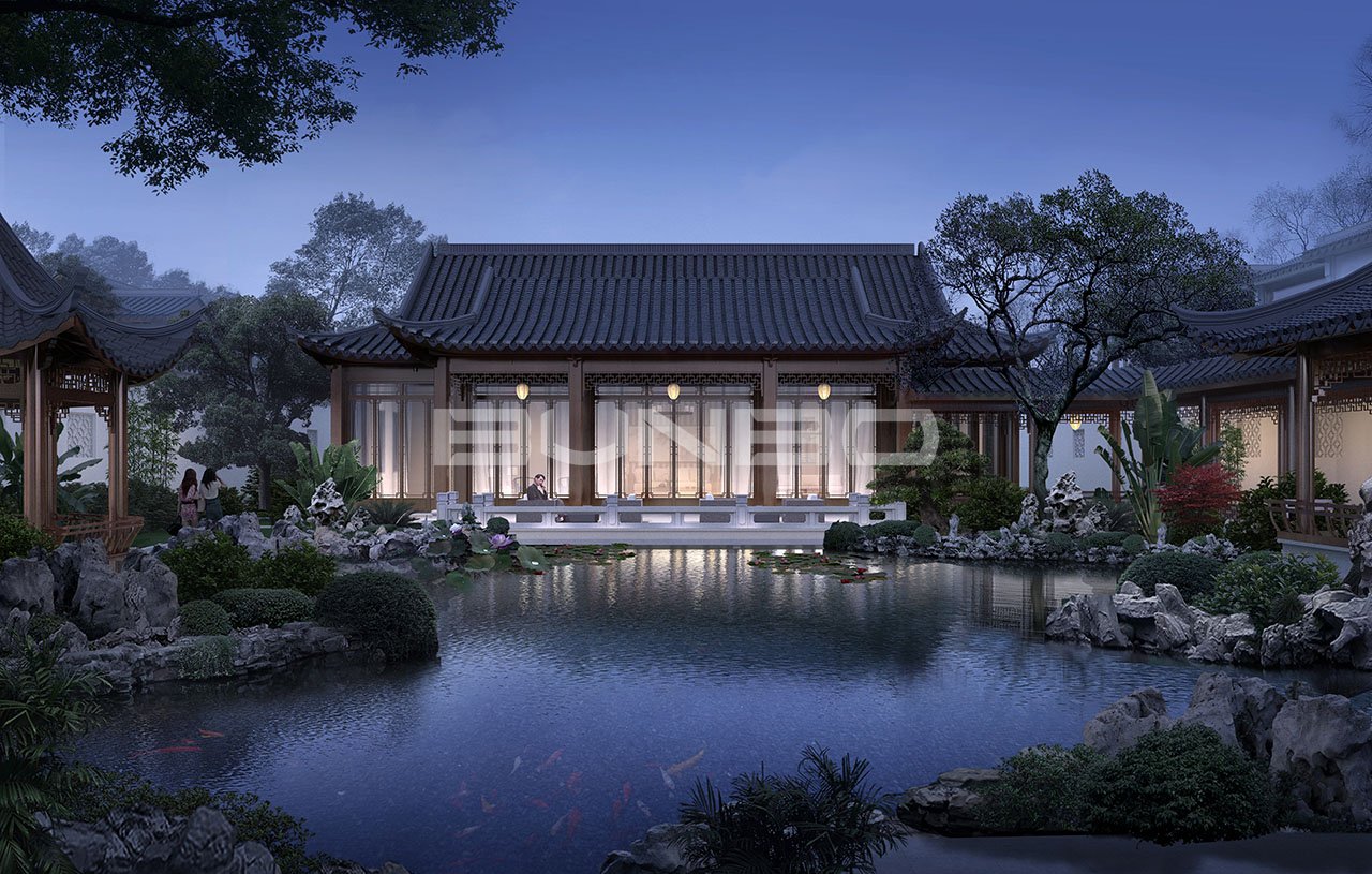 蓝城中式合院效果图