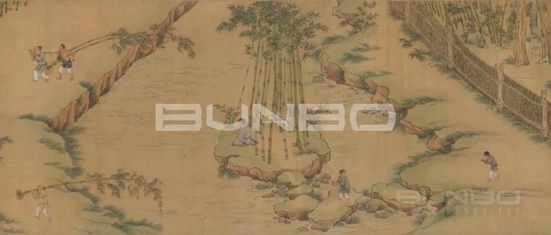 明仇英《独乐园图卷》之钓鱼庵 明仇英《独乐园图卷》之钓鱼庵