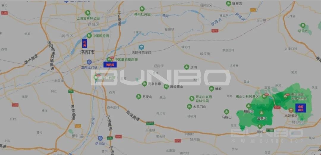 花庵与独乐园、叠石山庄位置 花庵与独乐园、叠石山庄位置