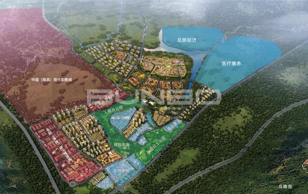 中国(南昌)现代职教城鸟瞰图 中国(南昌)现代职教城鸟瞰图