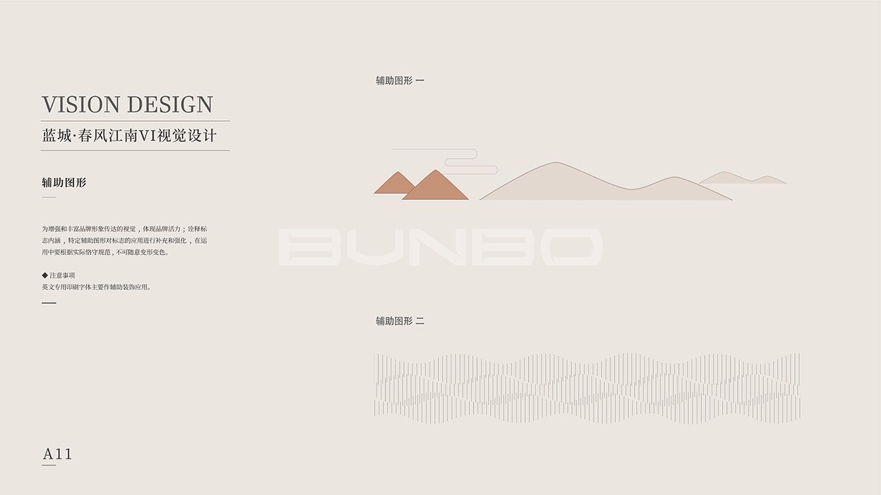 蓝城春风江南VI辅助识别图形