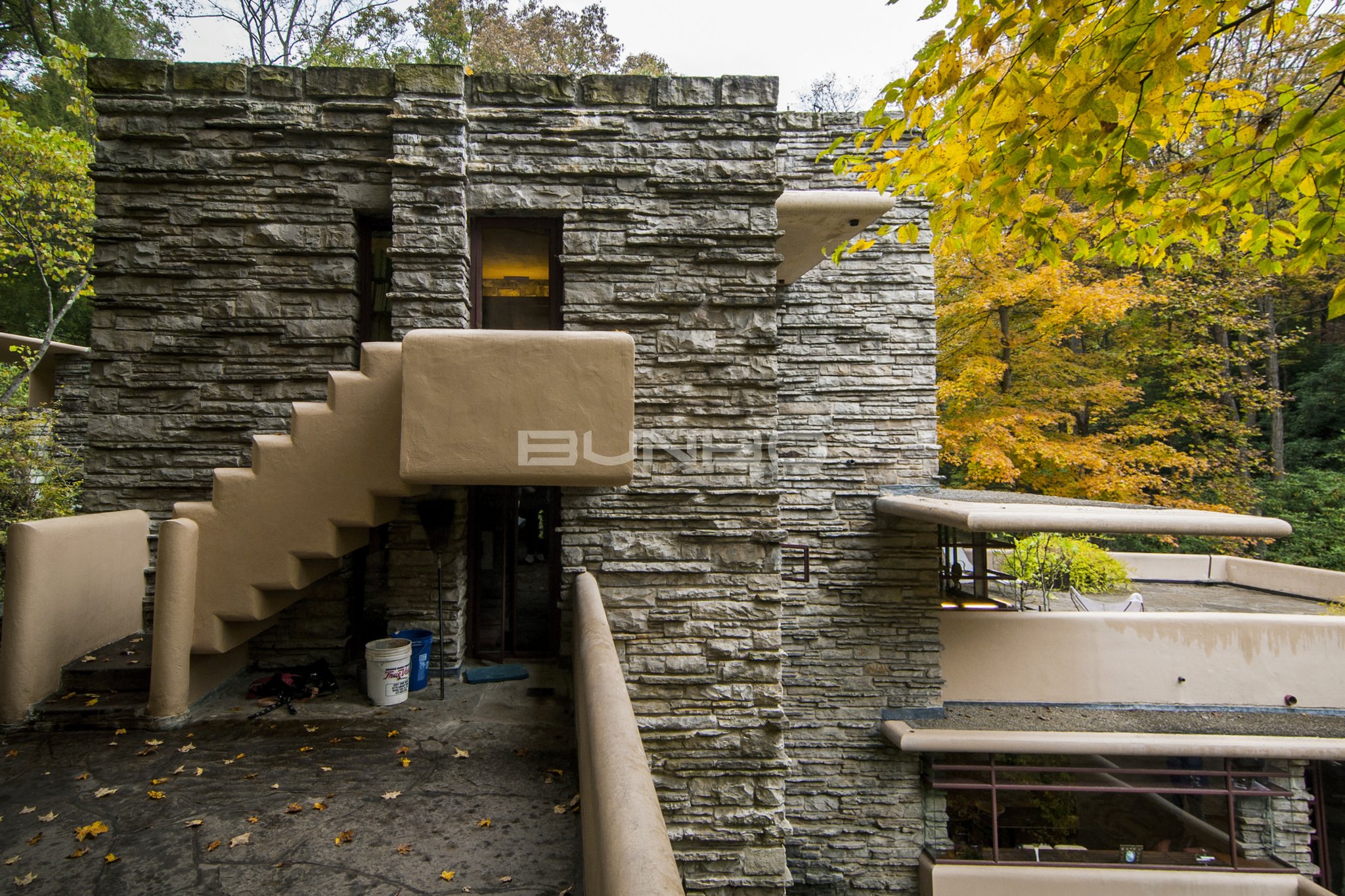 赖特流水别墅设计图与照片