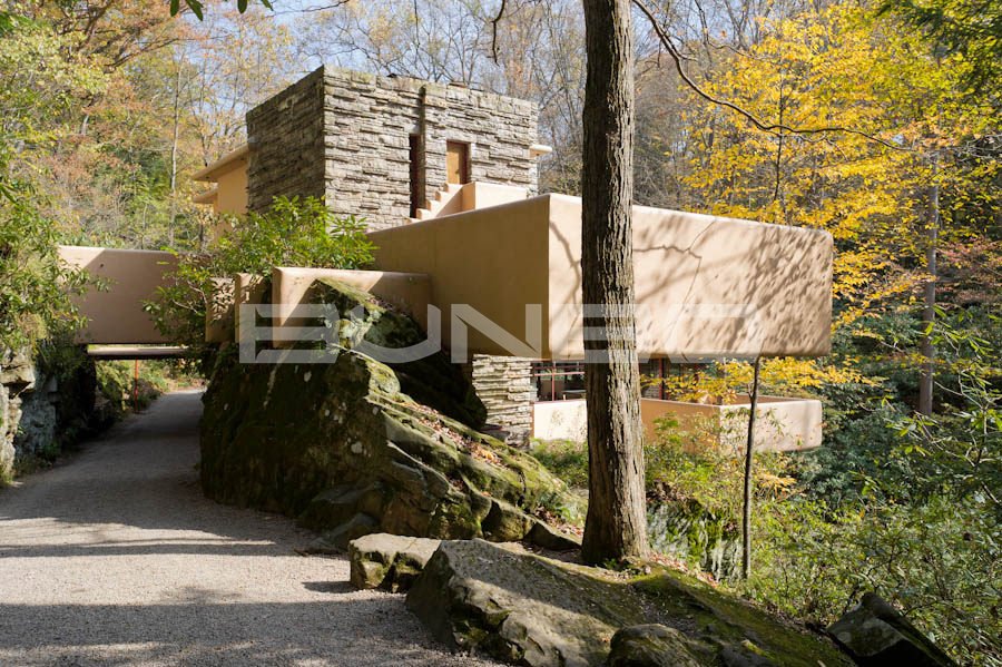 赖特流水别墅设计图与照片