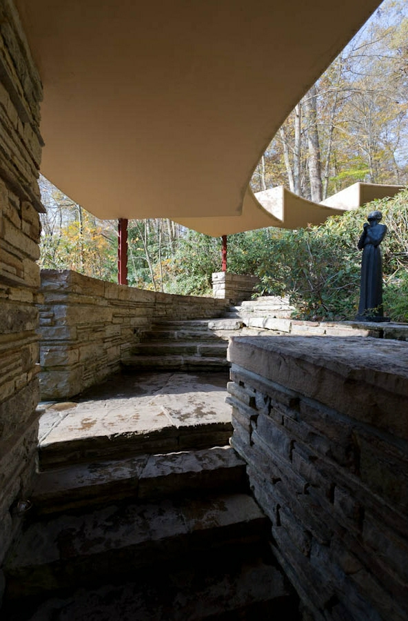 赖特流水别墅设计图与照片