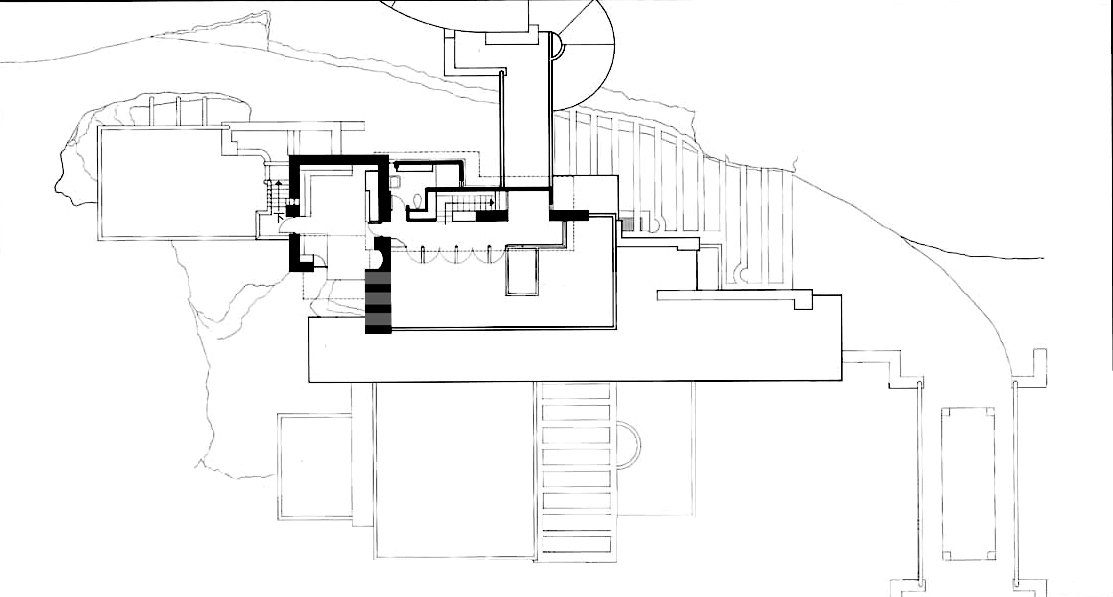 赖特流水别墅设计图与照片
