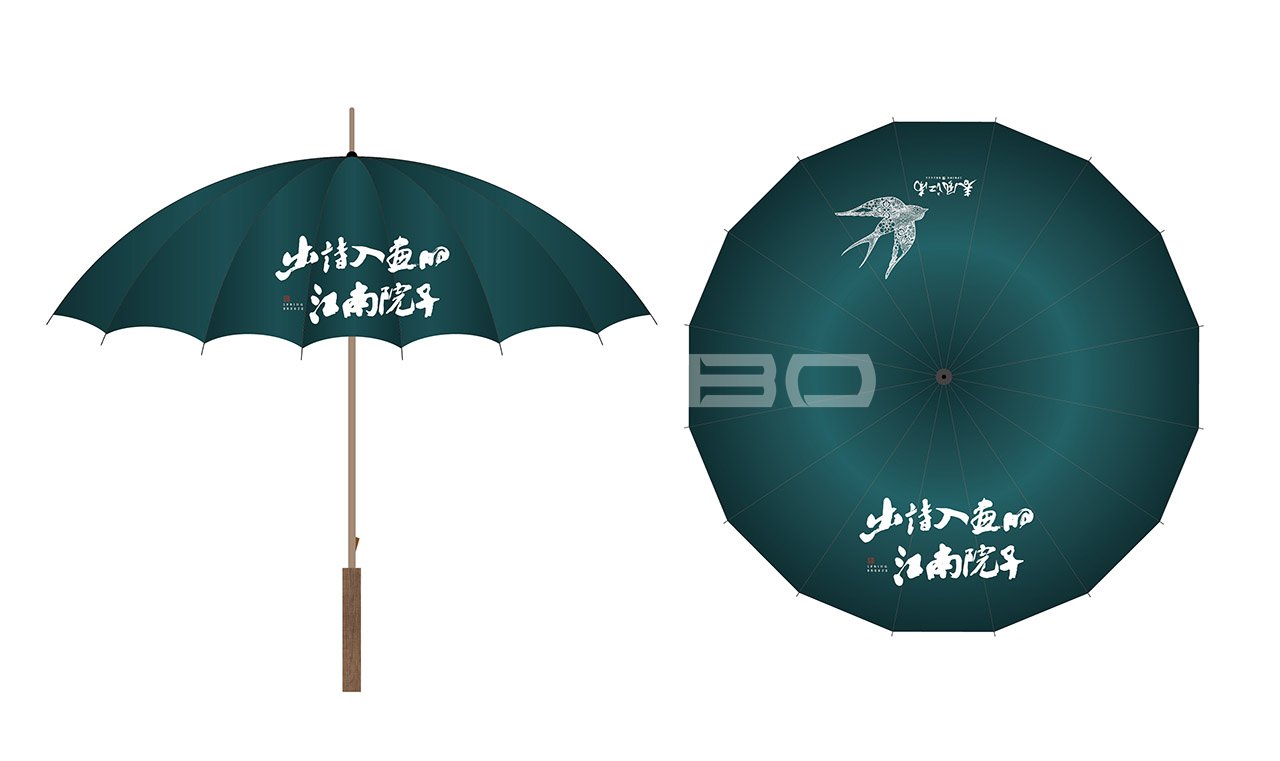 蓝城春风江南物料设计