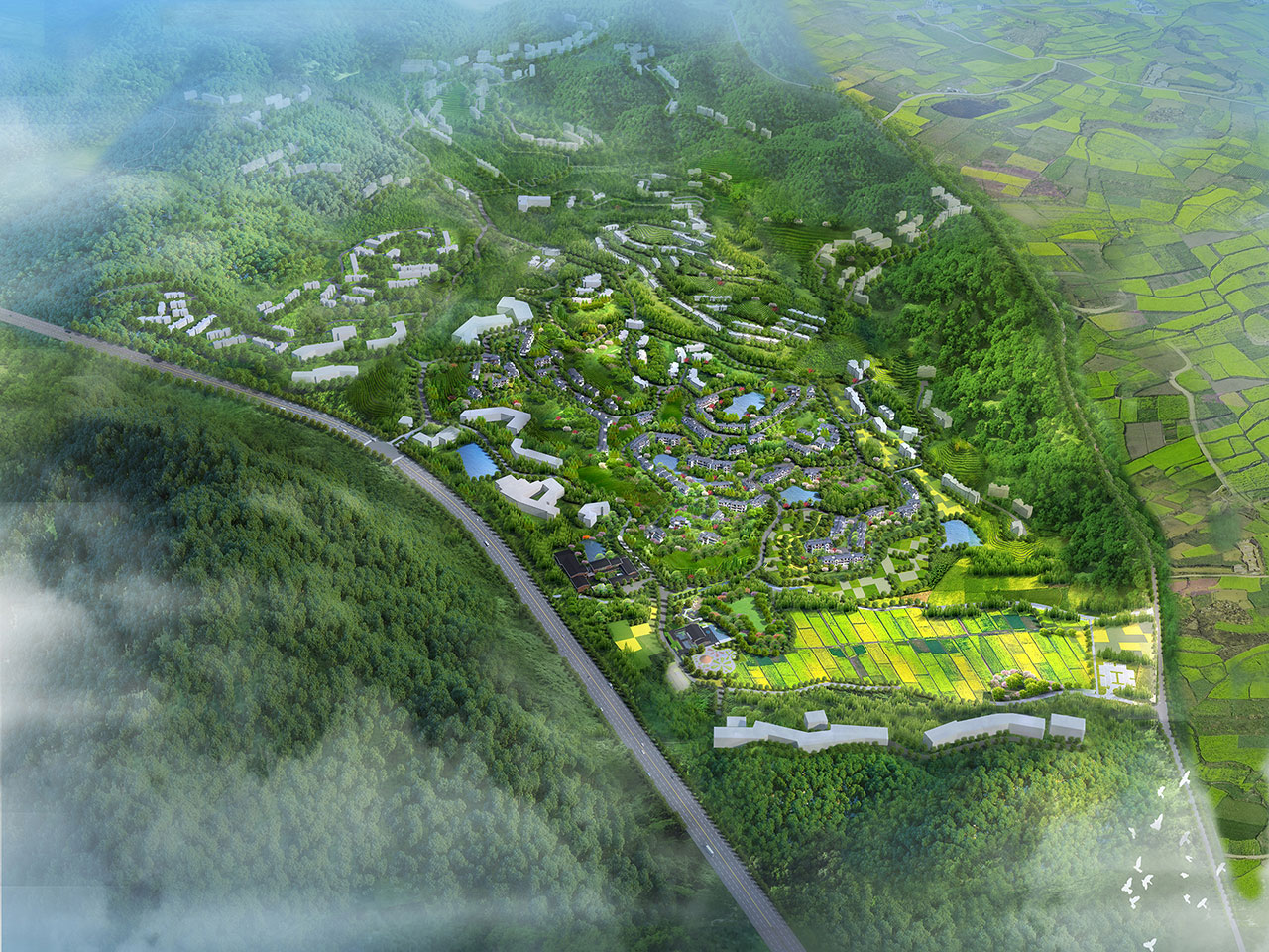 绿城桃源十里项目鸟瞰效果图.jpg 绿城桃源十里项目鸟瞰效果图.jpg
