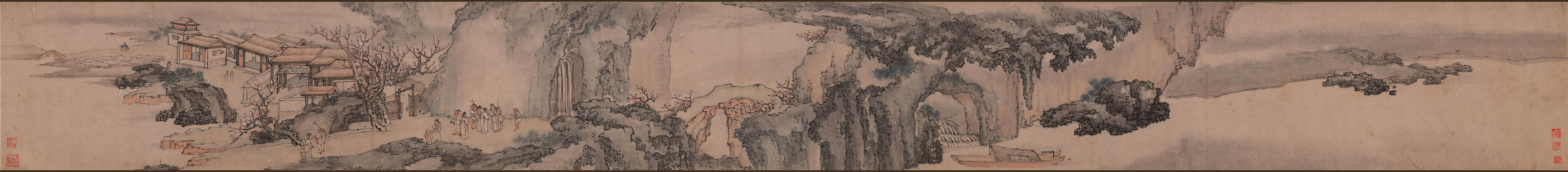 明仇英桃花源图卷纸本37x347 小图s.jpg 明仇英桃花源图卷纸本37x347 小图s.jpg